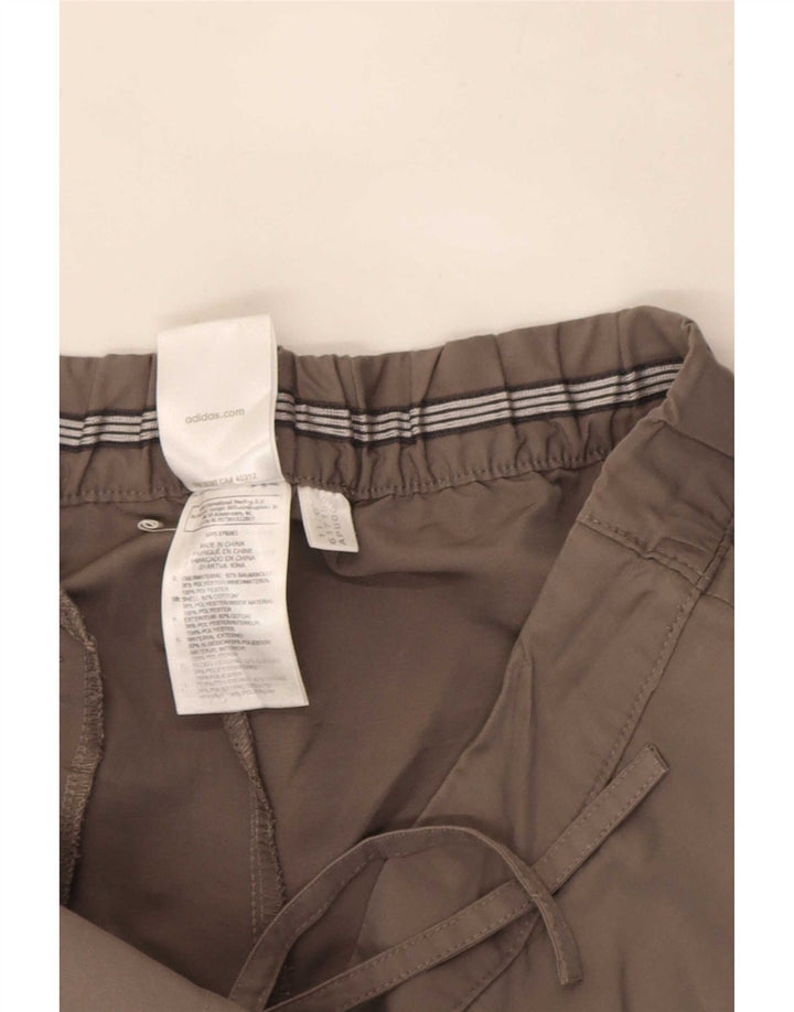 Adidas Bermudas para mujer UK 12 Medium W30 Gris Algodón