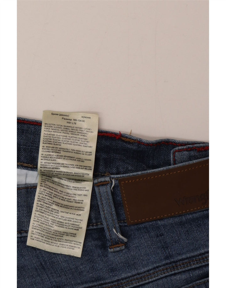 Vaqueros Wrangler Hombre Rectos W35 L30 Algodón Azul