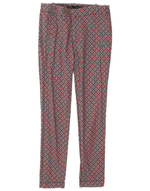 Zara Pantalón Casual Mujer EU 34 2XS W24 L27 Multicolor Geométrico
