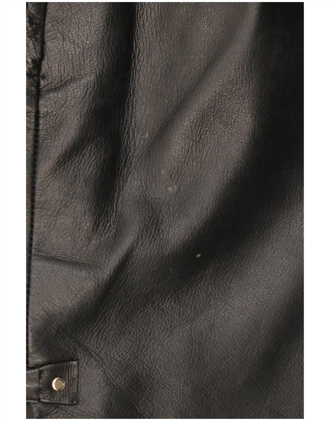Falda de cuero vintage para mujer W32 grande negro