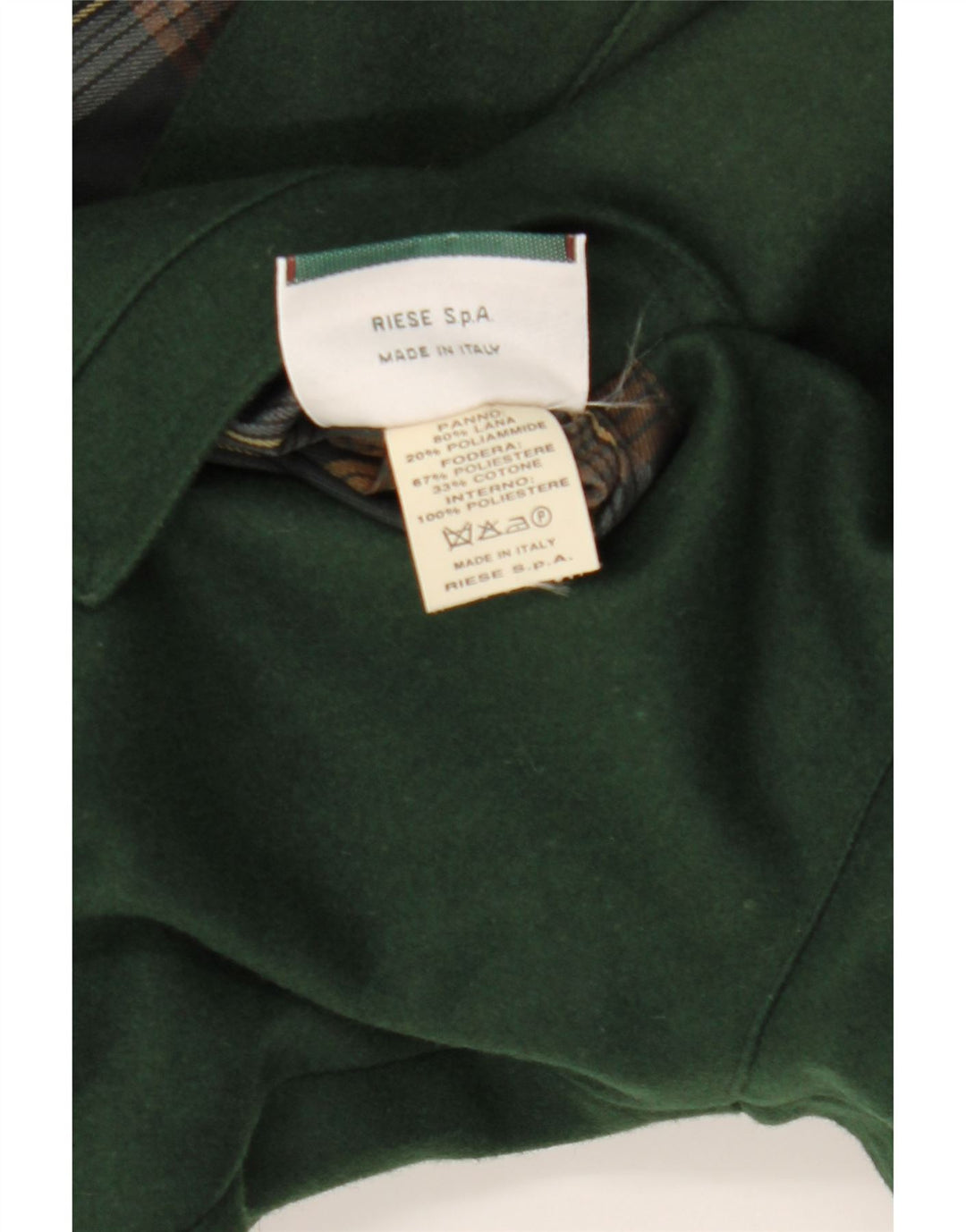 Navigare Chaqueta Reversible para Hombre UK 38 Lana Verde Mediana