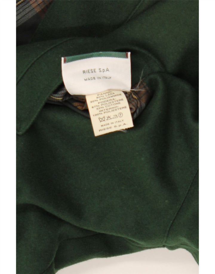 Navigare Chaqueta Reversible para Hombre UK 38 Lana Verde Mediana