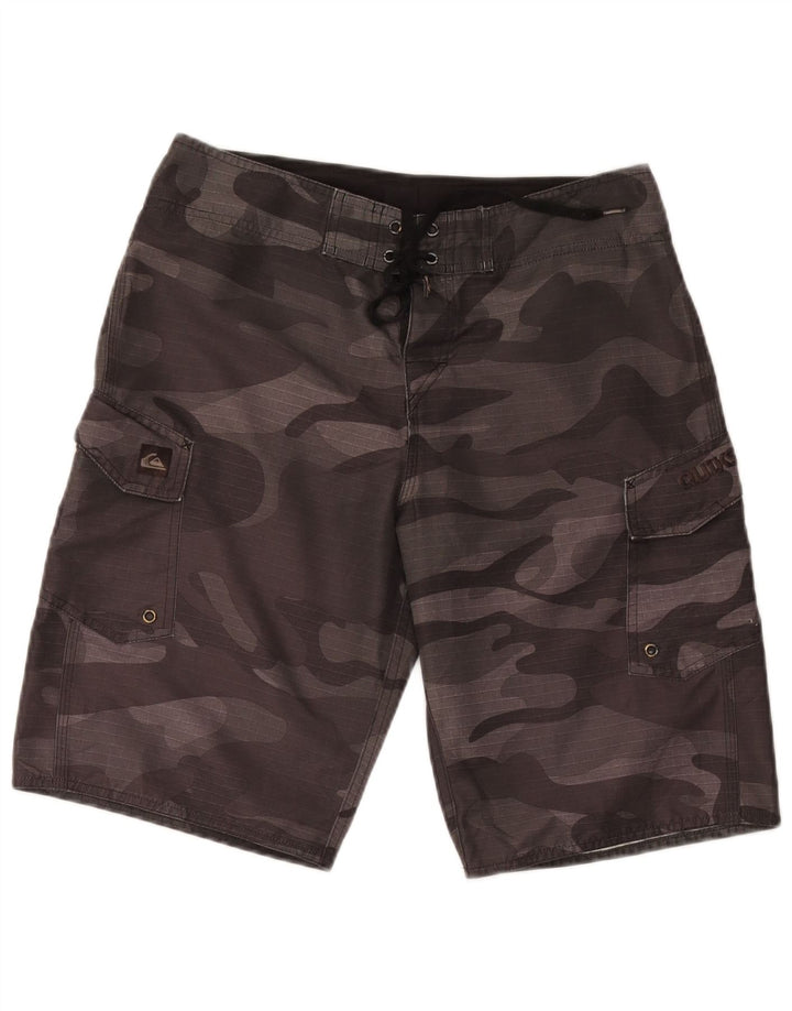 Bañador Quiksilver Hombre Gris Medio Camuflaje Poliéster