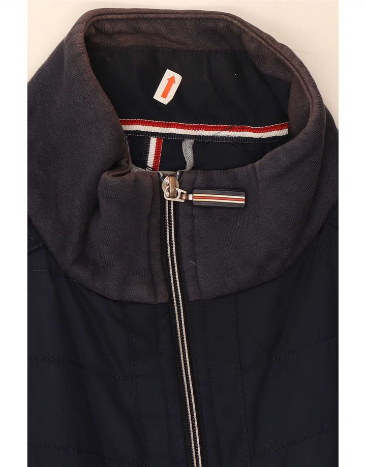 Chaqueta superior de chándal Marks & Spencer Blue Harbor para hombre, azul marino grande