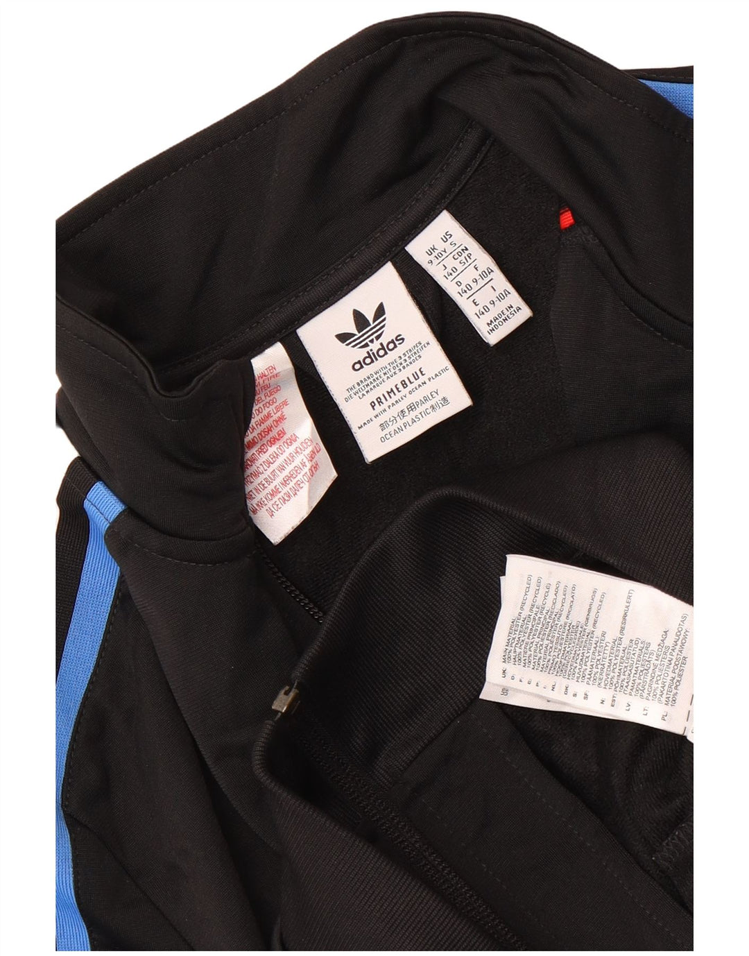 Adidas - Chaqueta de chándal para niño, 9-10 años, color negro, poliéster