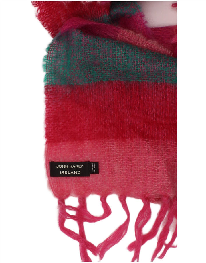 John Hanly Bufanda rectangular de punto para mujer talla única rayas multicolor