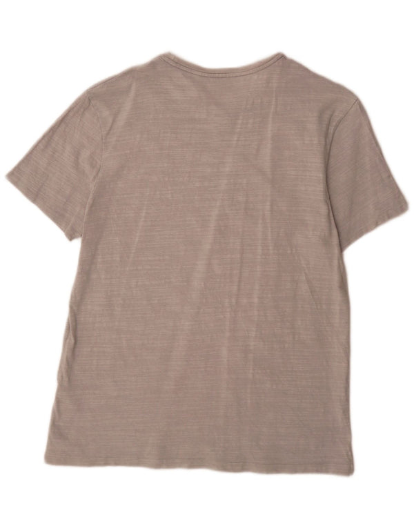 Camiseta All Saints para hombre Top grande de algodón moteado gris