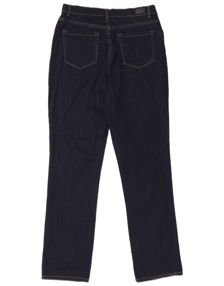 LEE Jeans rectos de cintura alta para mujer US 10 Large W30 L32 Azul marino