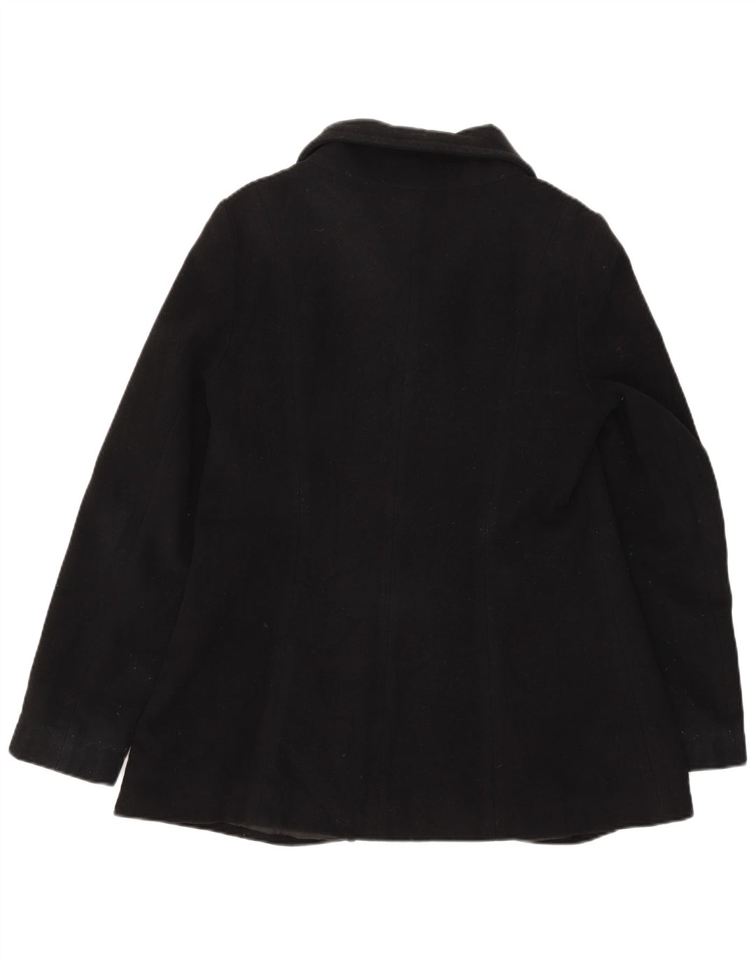 Zara Chaqueta Blazer De 3 Botones Para Mujer UK 44 Grande Lana Negra