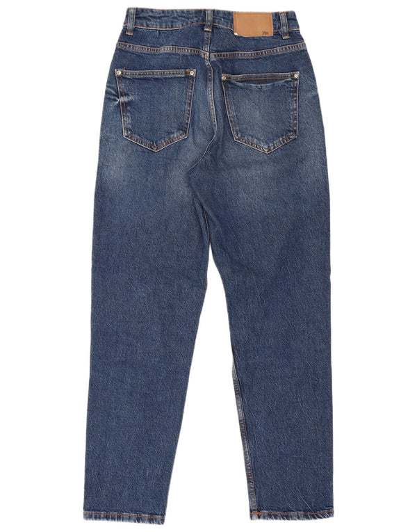 Marks & Spencer Vaqueros cónicos de cintura alta para mujer EU 36 XS W26 L28 Azul