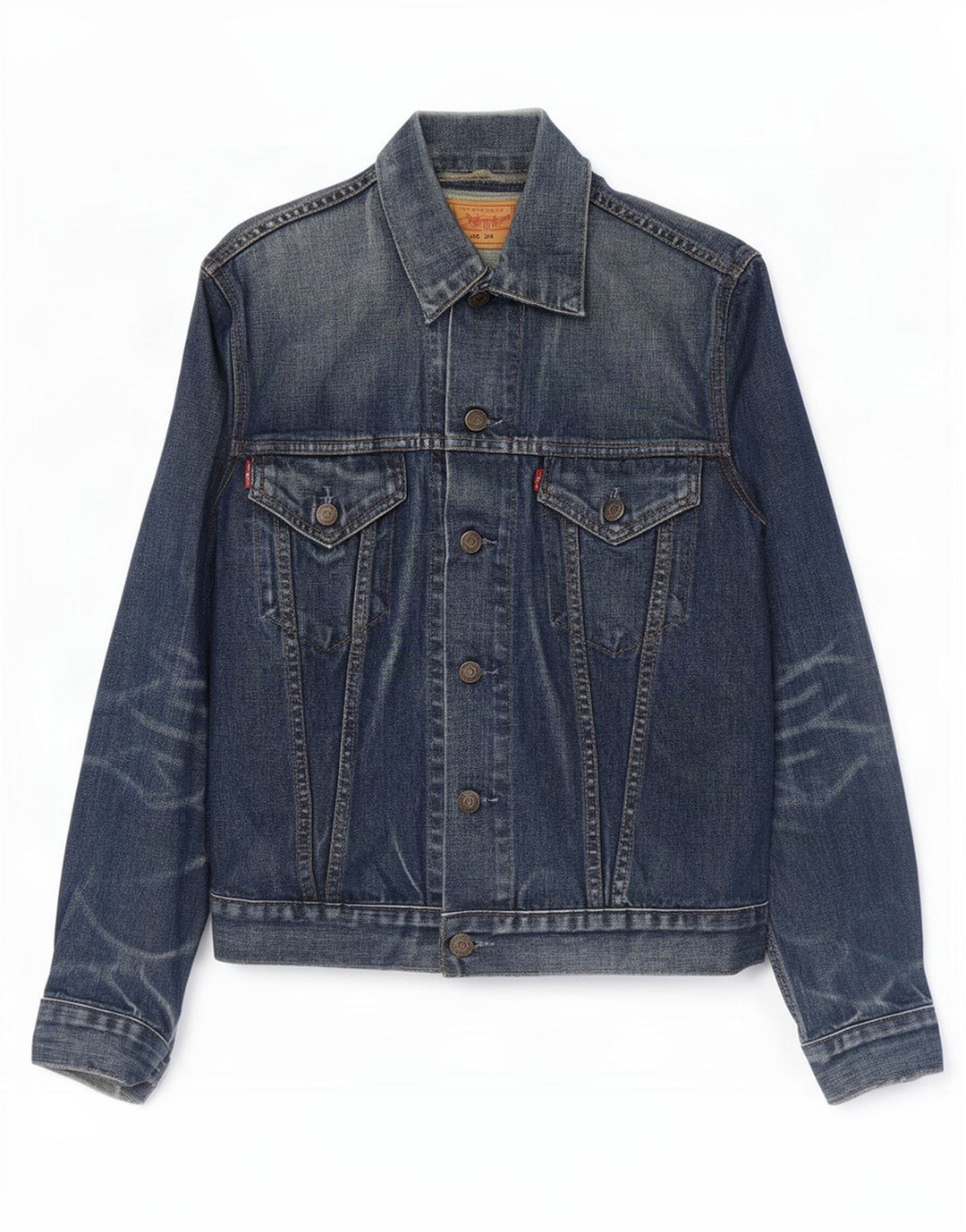 Levi's Chaqueta vaquera para hombre UK 36 Small Azul marino Algodón