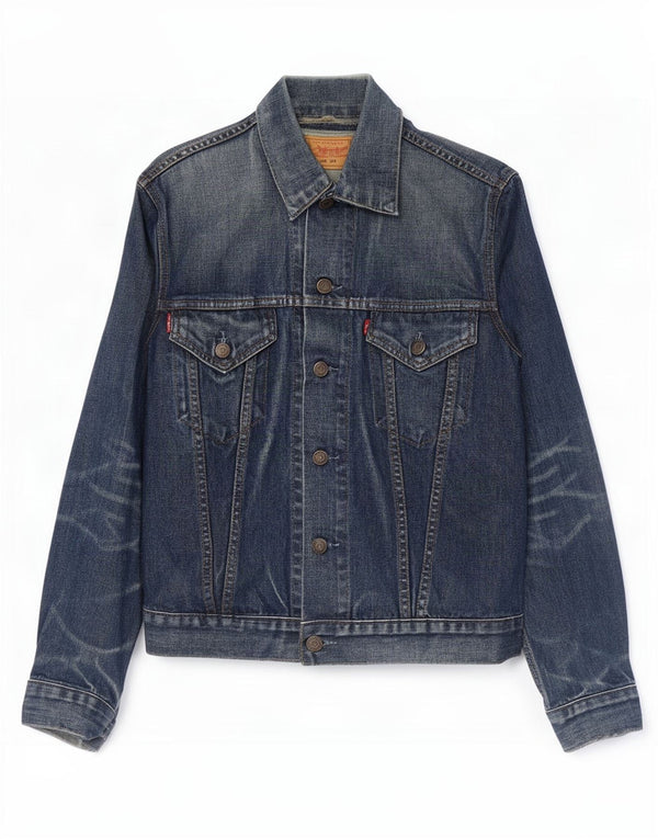 Levi's Chaqueta vaquera para hombre UK 36 Small Azul marino Algodón