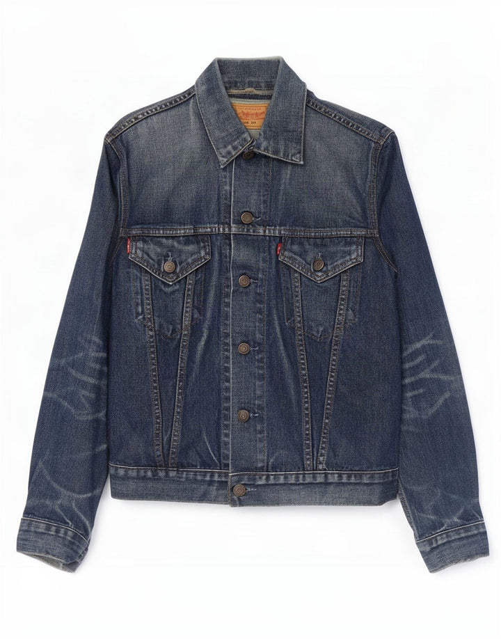 Levi's Chaqueta vaquera para hombre UK 36 Small Azul marino Algodón