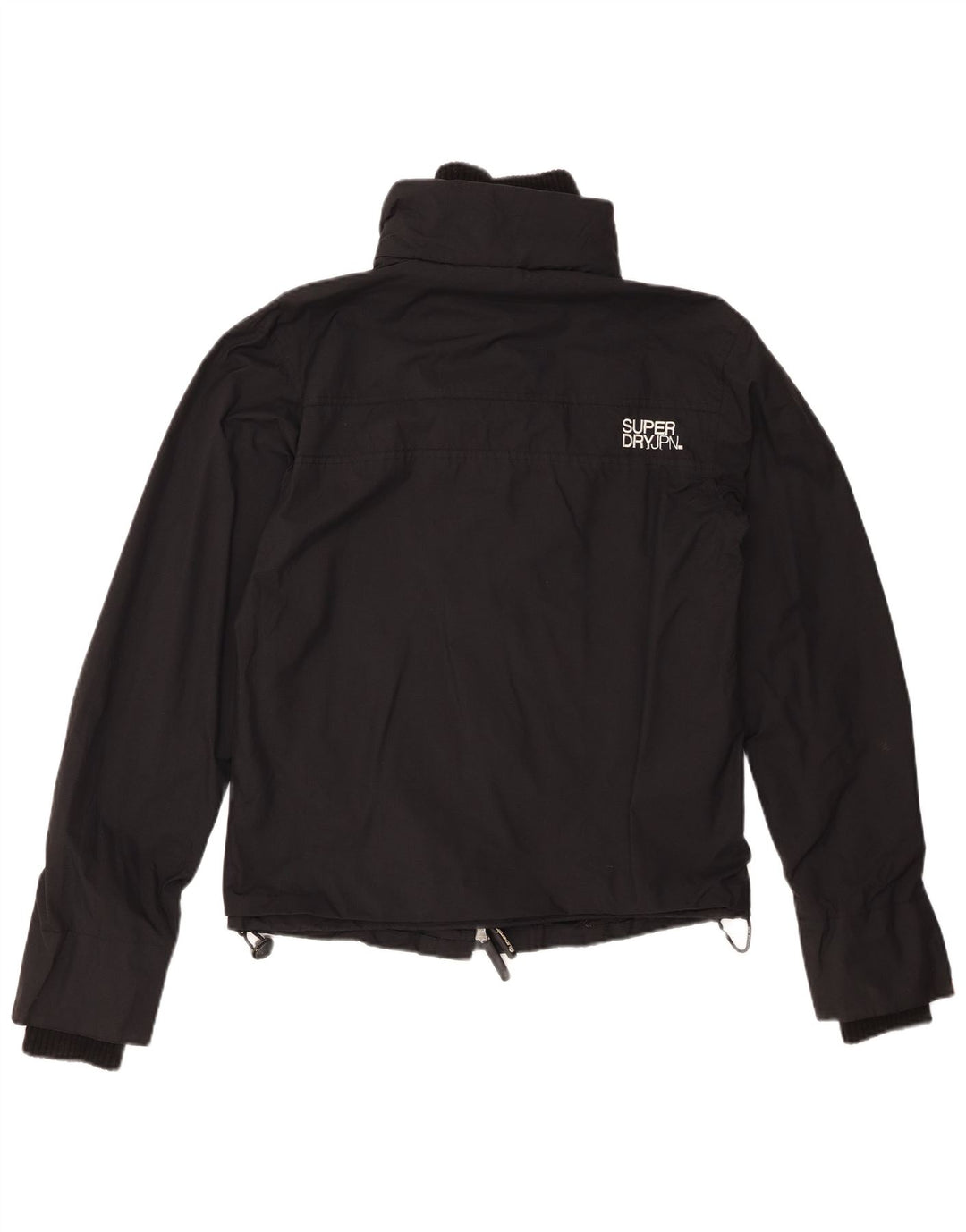 SUPERDRY Chaqueta impermeable gráfica para mujer UK 44 Medium Black Nylon