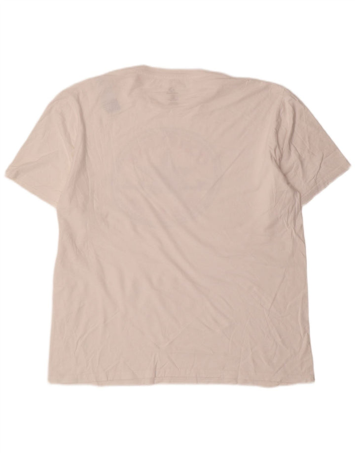 Converse - Camiseta gráfica para hombre, talla grande, algodón blanco