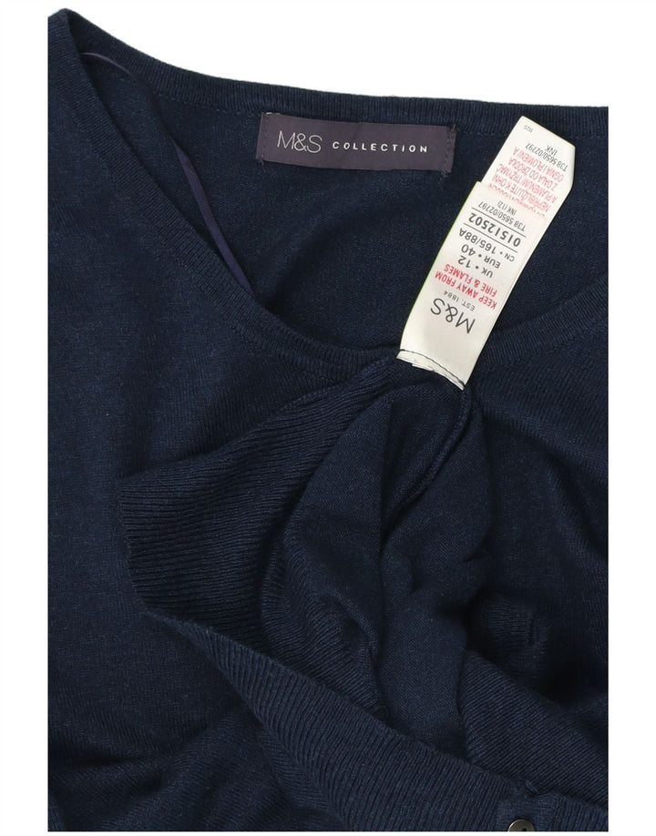 Marks & Spencer - Cárdigan para mujer, talla 40, talla mediana, viscosa, color azul marino