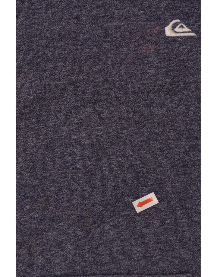 Quiksilver Hombre Sudadera con Capucha Jersey De Algodón Moteado Azul Medio