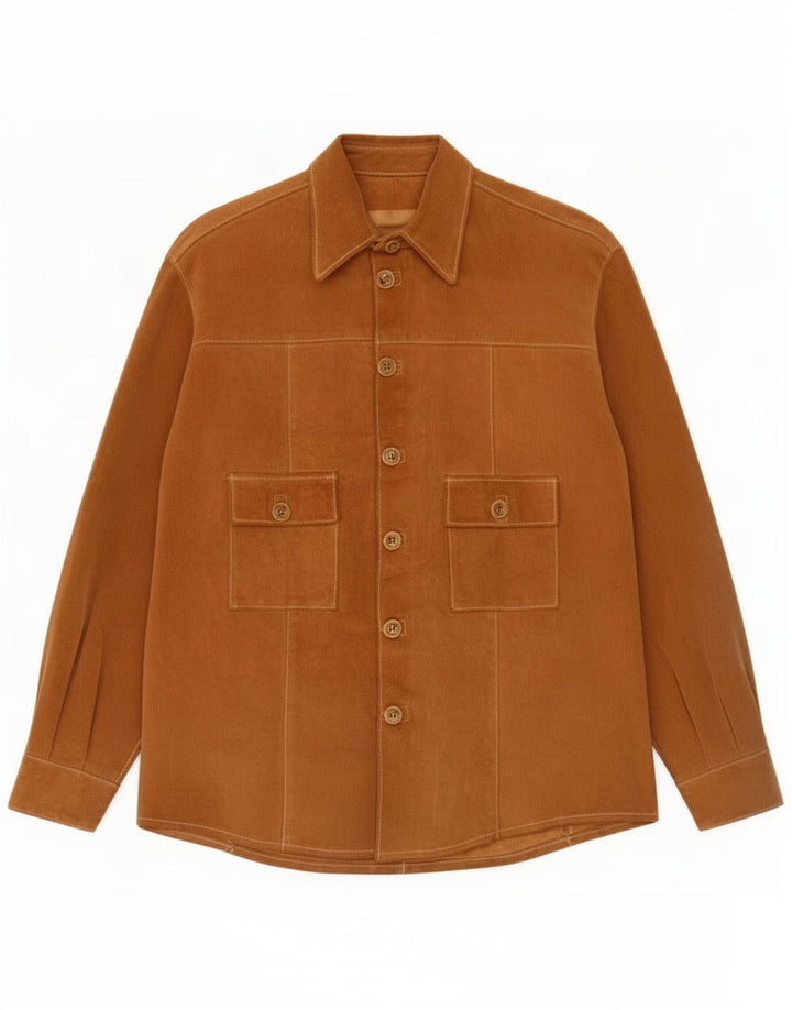 Chaqueta de ante vintage para hombre XL Marrón