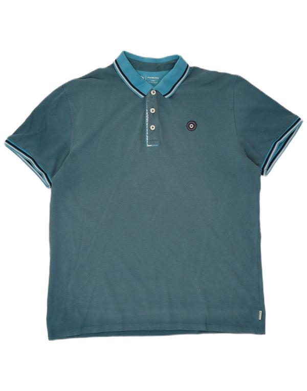 JACK & JONES Polo Hombre XL Algodón Azul