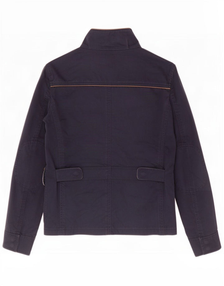 Chaqueta utilitaria Massimo Dutti para mujer UK 10 Small Azul marino Algodón