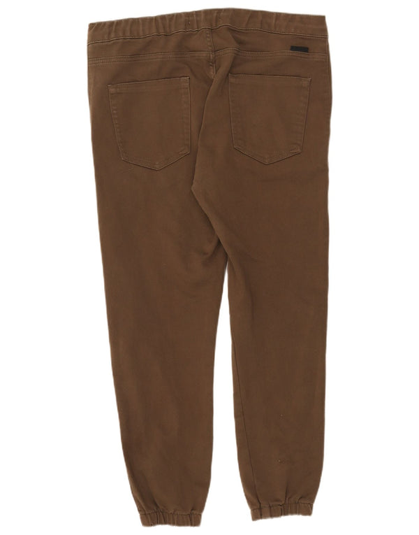 Zara Mens Joggers Chino Pantalones EU 44 Large W34 L26 Caqui