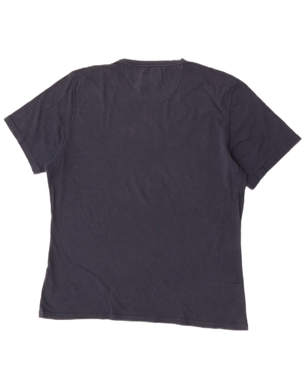 Barbour Camiseta gráfica de corte entallado para hombre Top XL Algodón azul marino
