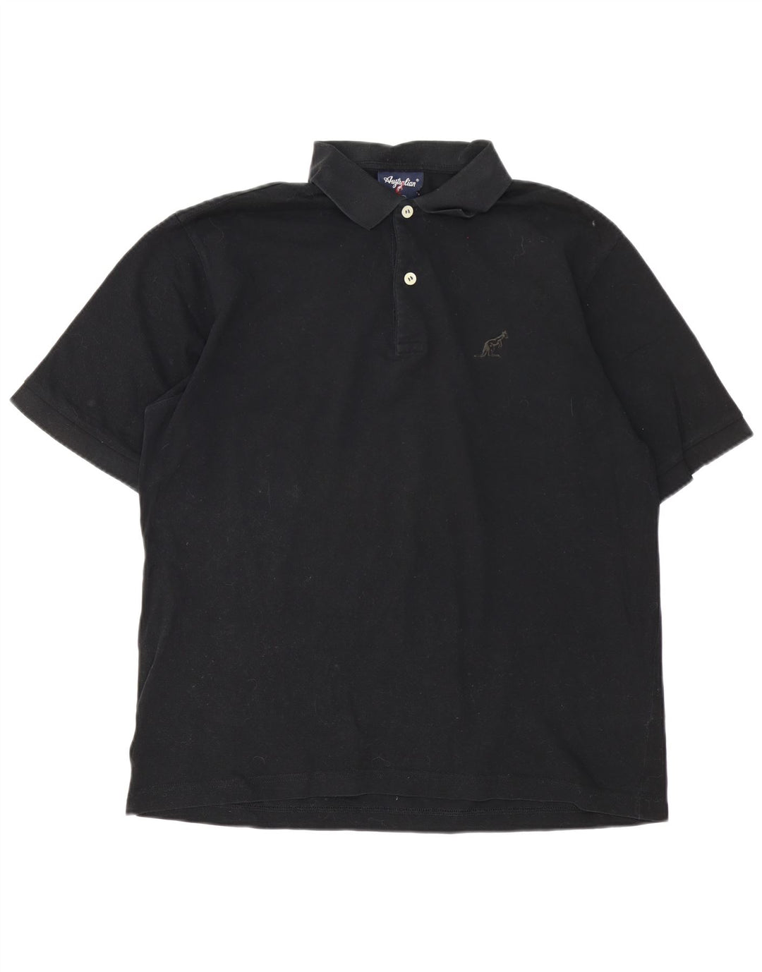 AUSTRALIAN L'ALPINA Polo para hombre IT 50 Mediano Negro