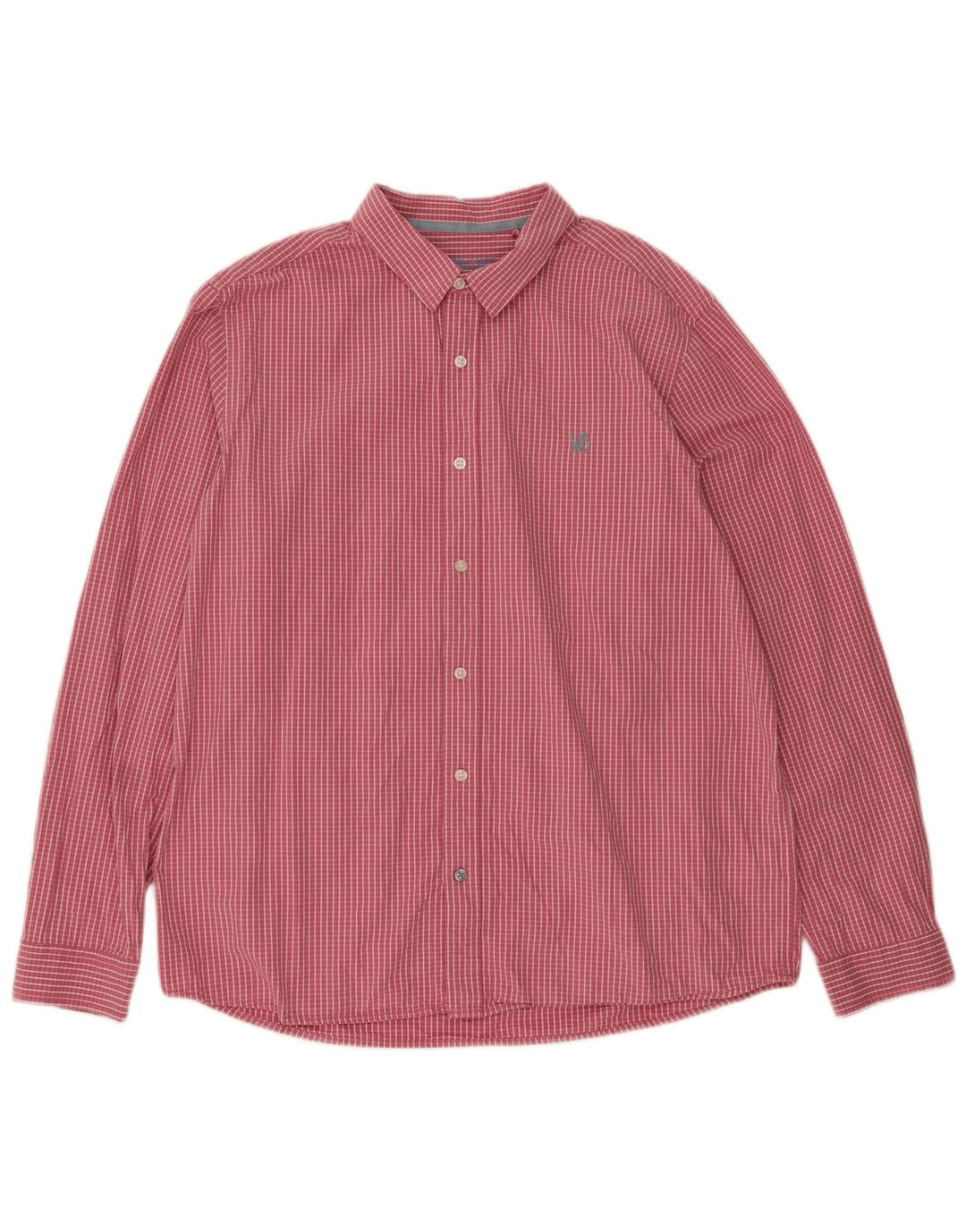 Camisa de hombre White Stuff XL de algodón a cuadros rosas