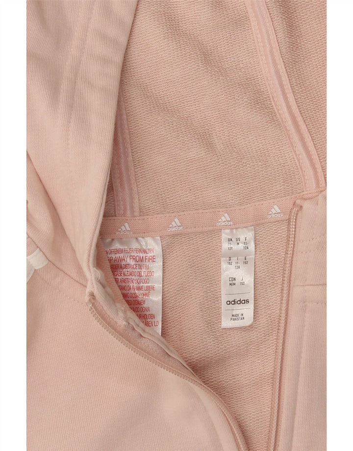 ADIDAS Sudadera con capucha y cremallera para niña 11-12 años Rosa