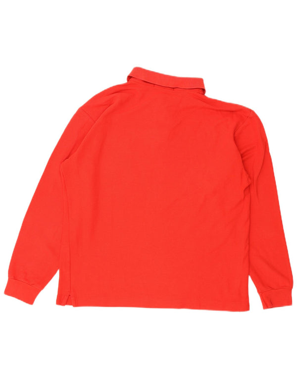 Fila Polo de manga larga para hombre IT 46 Small Red