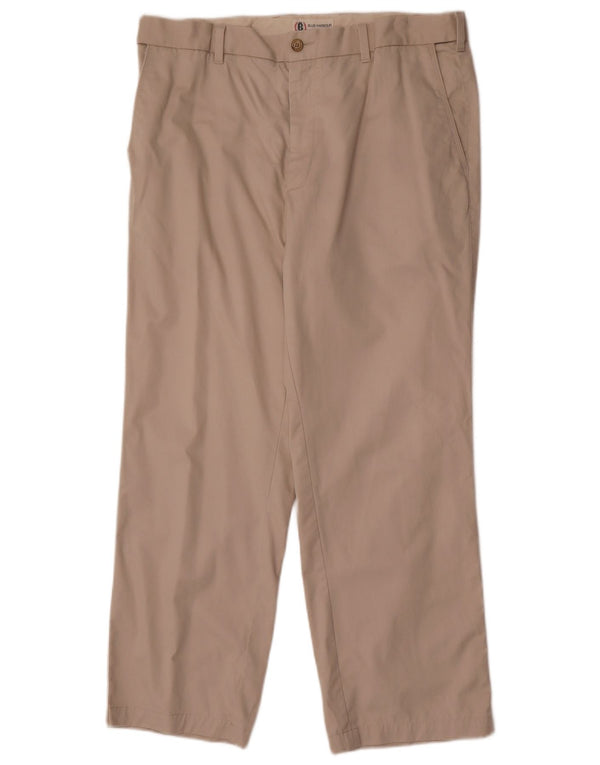 Marks & Spencer Pantalón chino recto para hombre W36 L29 Algodón beige