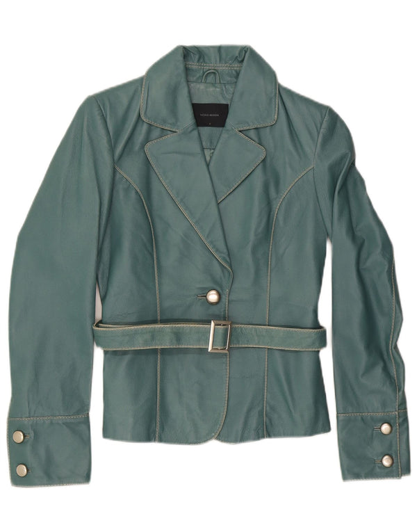 Chaqueta tipo blazer de cuero con 1 botón para mujer de Vero Moda UK 40 Small Green