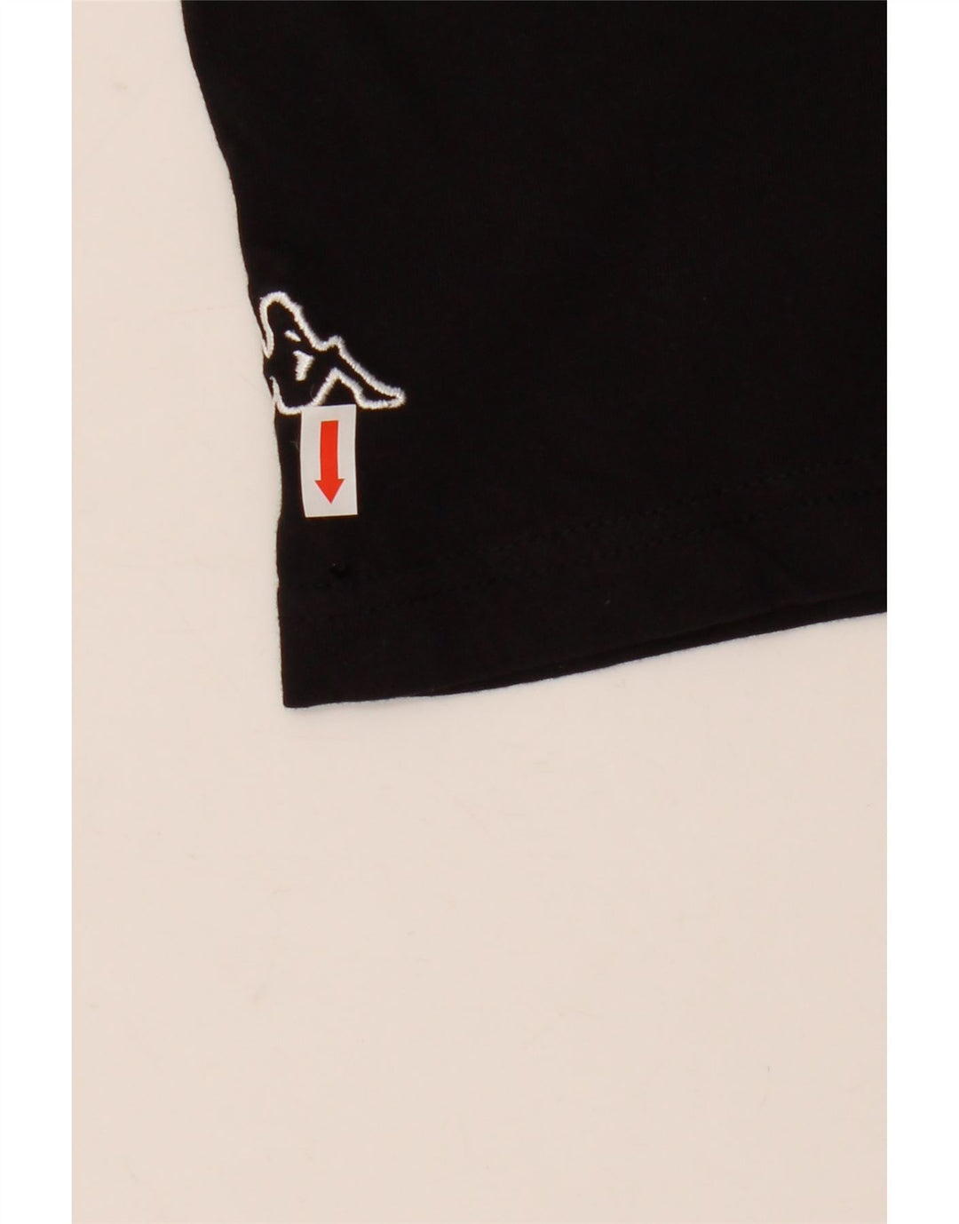 Kappa Hombre Camiseta Gráfica Top Medium Negro Algodón