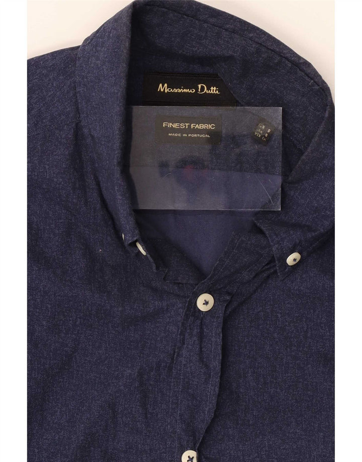 Camisa Massimo Dutti Hombre Small Azul Marino