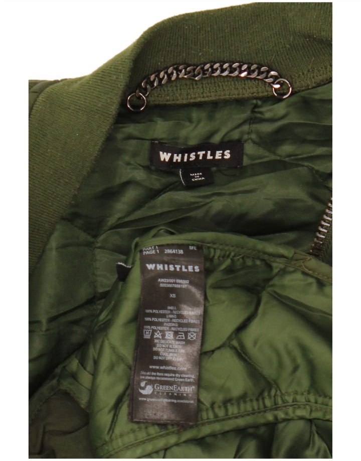 Whistles Chaqueta acolchada extragrande para mujer UK 6 XS Poliéster verde