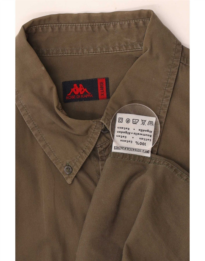 Camisa Kappa Hombre XL Caqui Algodón