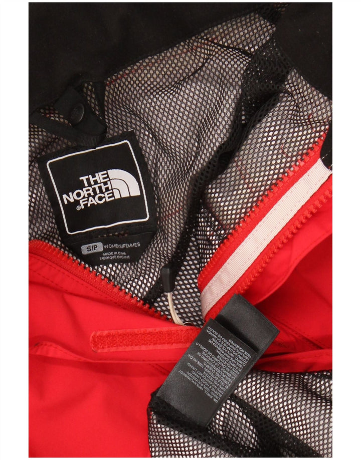 THE NORTH FACE Chaqueta impermeable con capucha extragrande Hyvent para mujer UK 36 Small Red