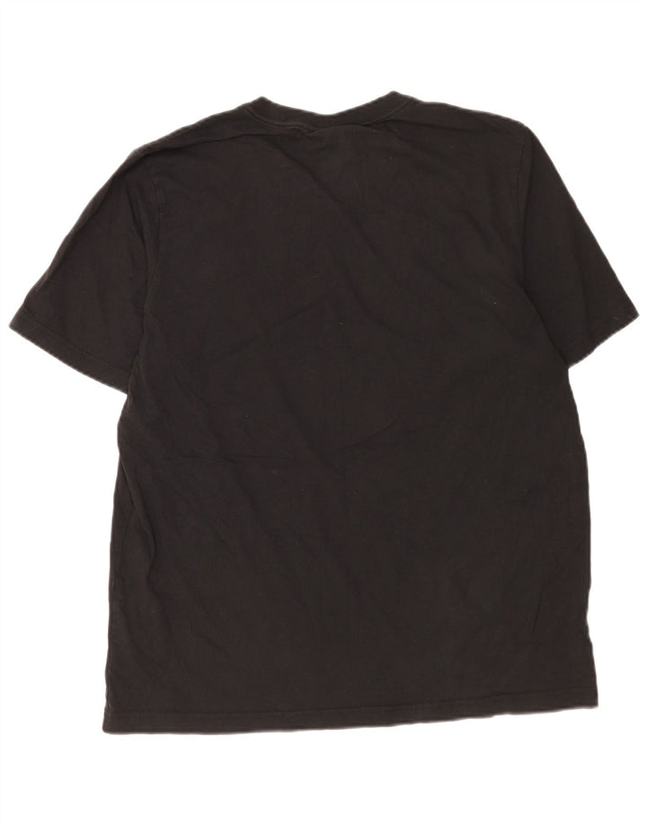 Adidas - Camiseta para hombre, talla grande, algodón negro