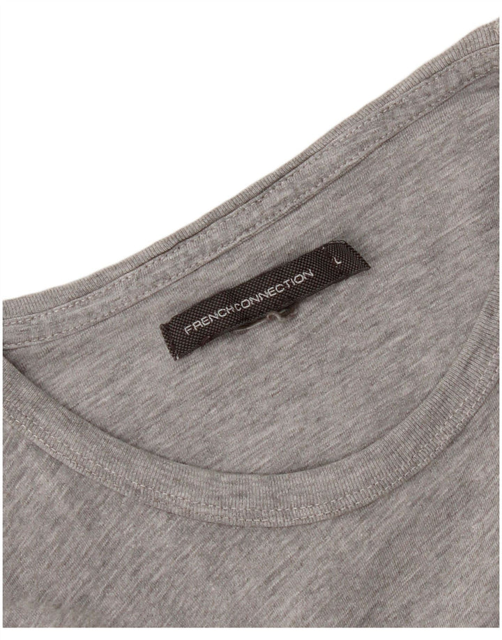 French Connection Camiseta para mujer Top UK 44 Grande Gris