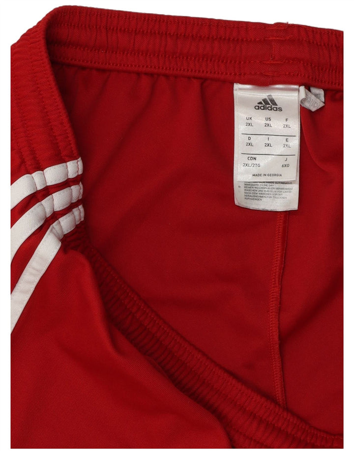 Adidas Mens Climalite Sport Shorts 2XL Rojo Poliéster