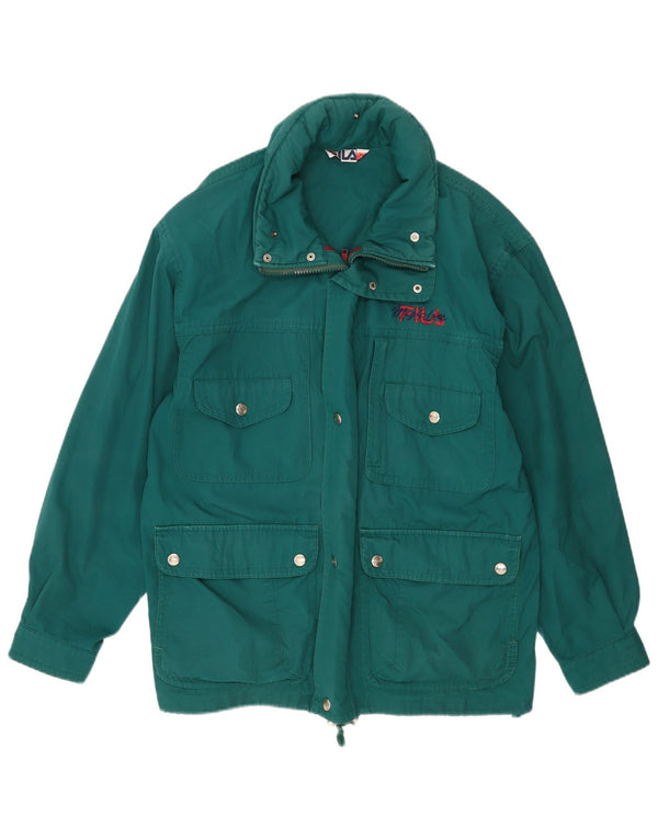 Fila Chaqueta utilitaria para hombre IT 50 Poliéster verde grande