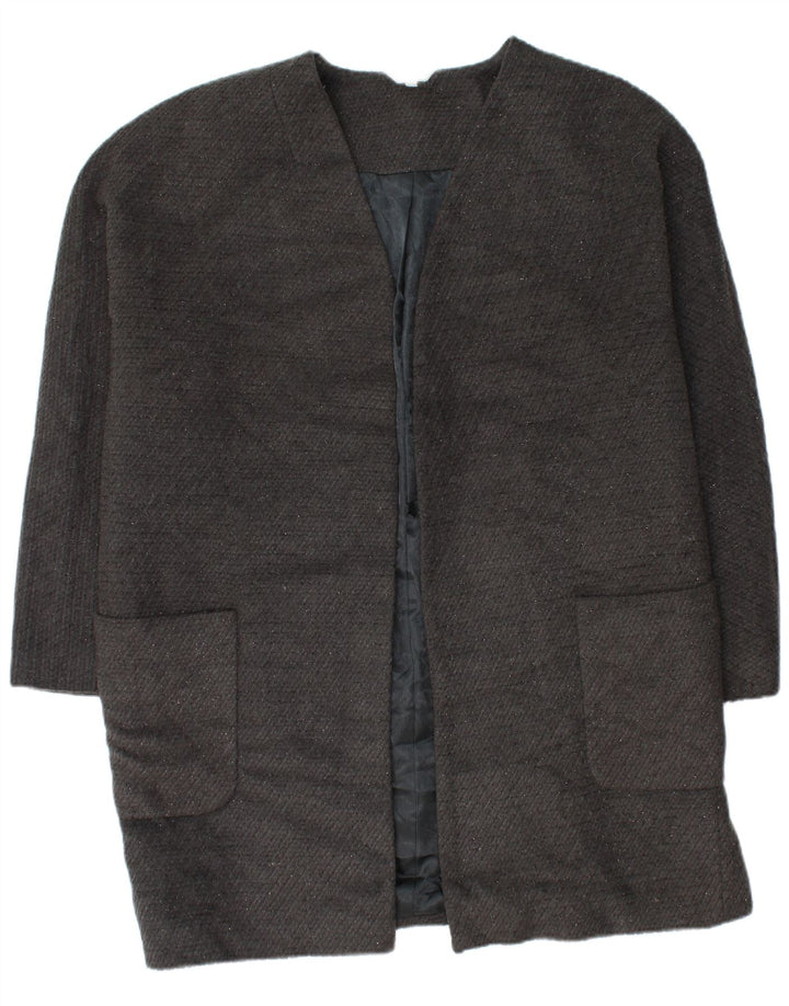 Marks & Spencer Abrigo abierto para mujer UK 40 XL Poliéster gris