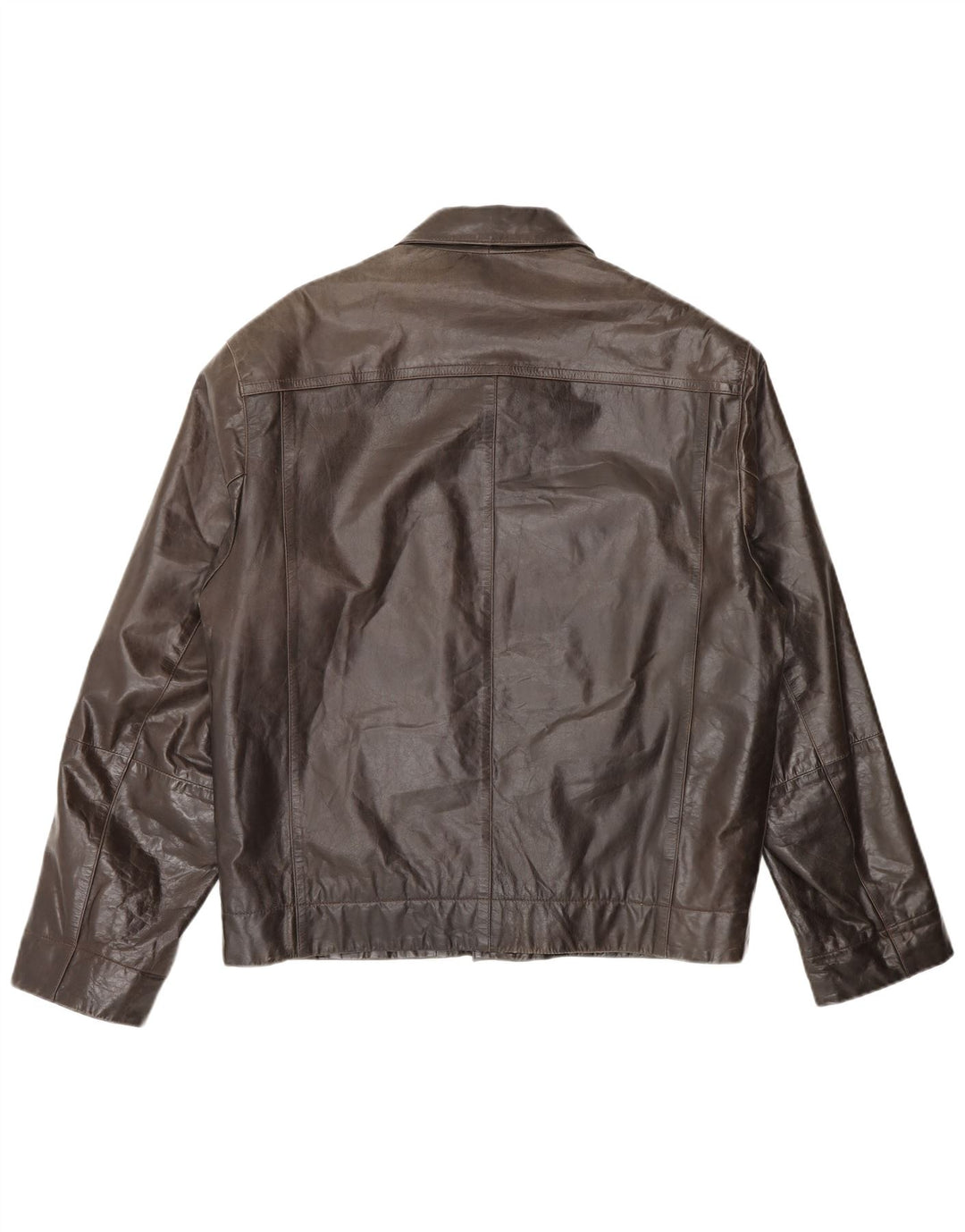 Conbipel Chaqueta De Cuero Para Hombre IT 50 Grande Cuero Marrón