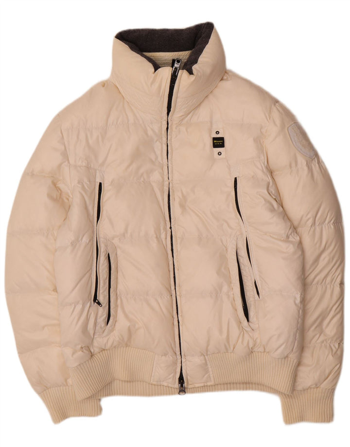 Blauer Chaqueta Acolchada Mujer UK 20 2XL Poliamida Blanca