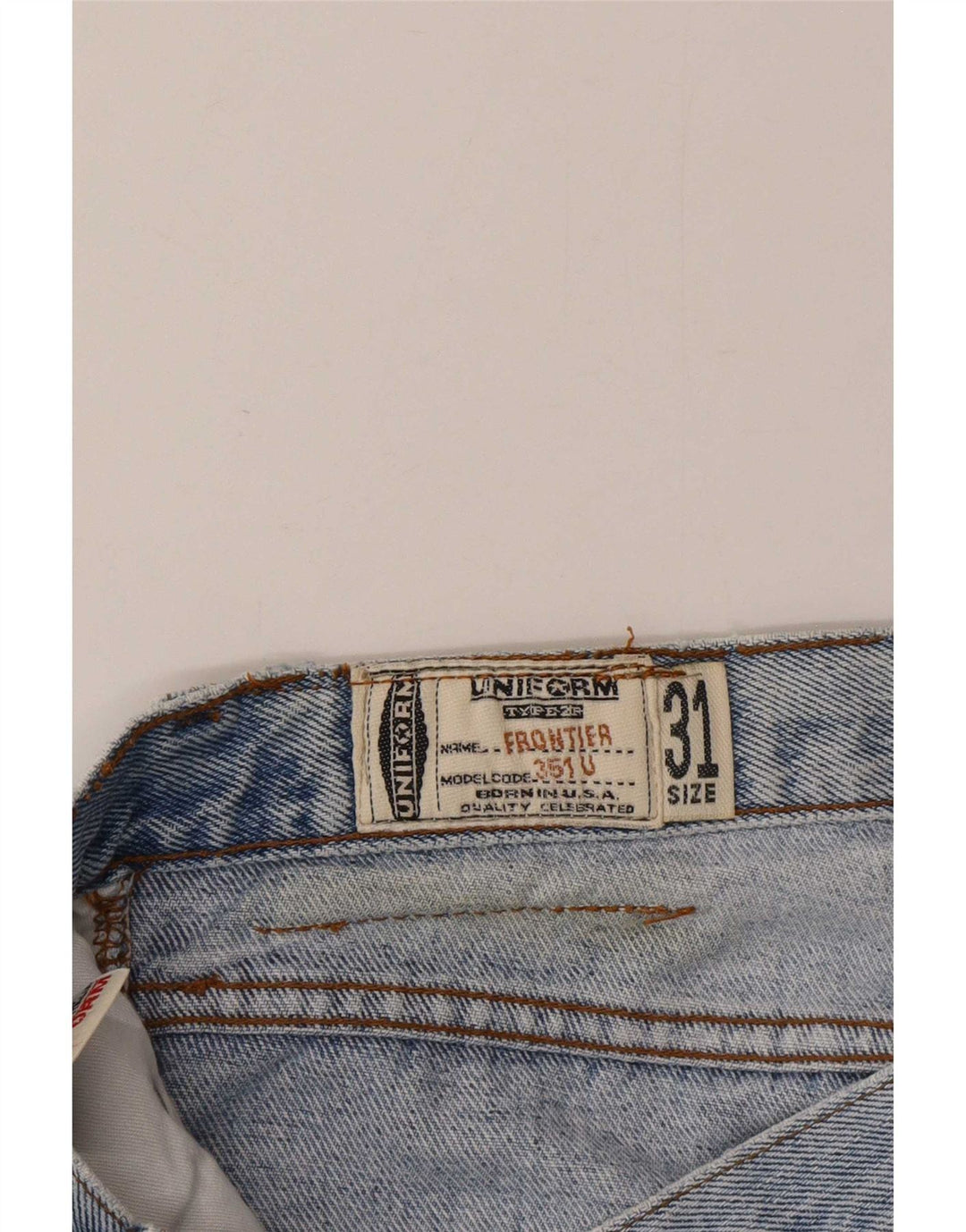 Vaqueros rectos uniformes para hombre W31 L30 Algodón azul