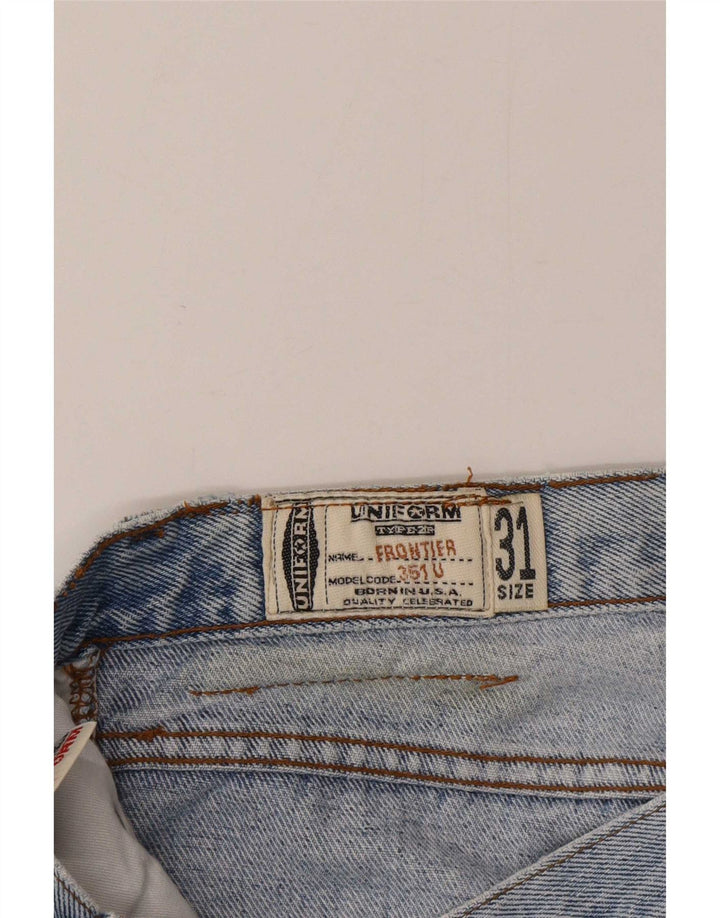 Vaqueros rectos uniformes para hombre W31 L30 Algodón azul