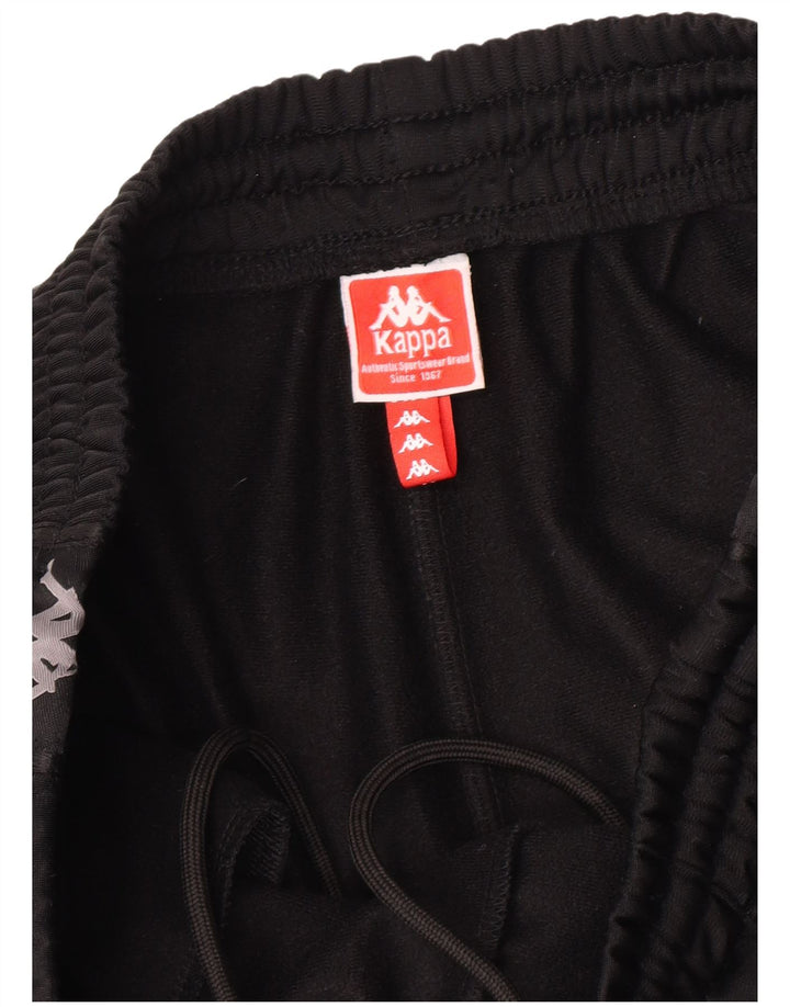 Kappa Hombre Pantalones De Chándal Gráfico Joggers Medium Negro Poliéster