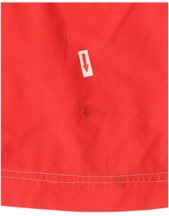 Pantalones cortos casuales vintage para mujer IT 42 Medio W30 Rojo