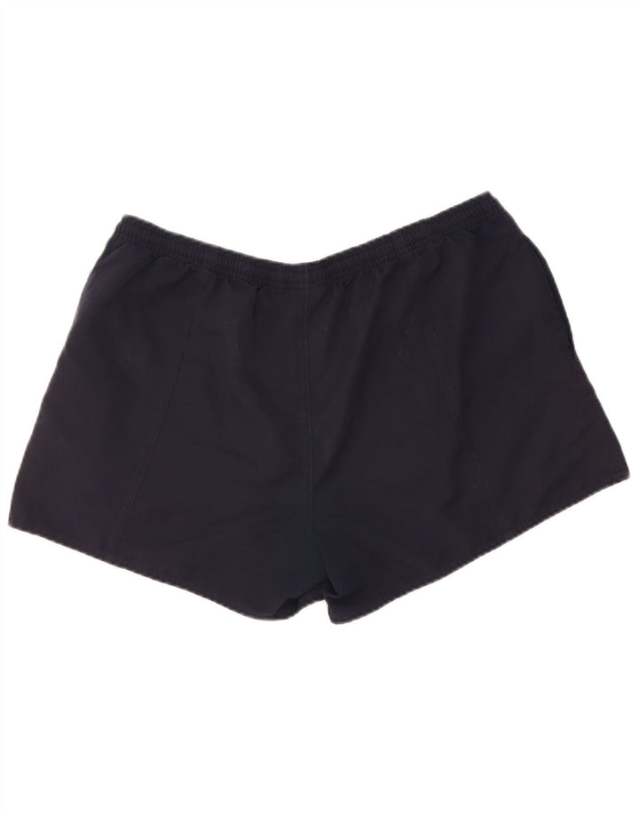 Reebok - Pantalones cortos deportivos para mujer, talla 40, talla grande, poliéster, color azul marino