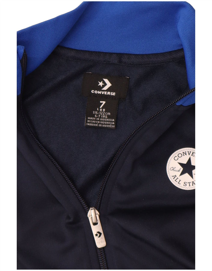 Converse Chuck Taylor Chándal Top Chaqueta para Niños 6-7 Años Grande Azul Marino